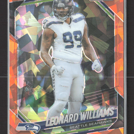 2025 Panini Prizm Leonard Williams #183 Orange ice