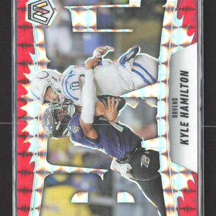 2025 Panini Mosaic Football Kyle Hamilton #10 Red Prizm