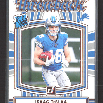 2025 Panini Donruss Throwback Isaac TeSlaa #22