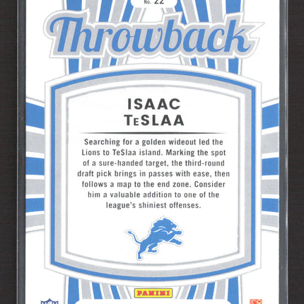 2025 Panini Donruss Throwback Isaac TeSlaa #22