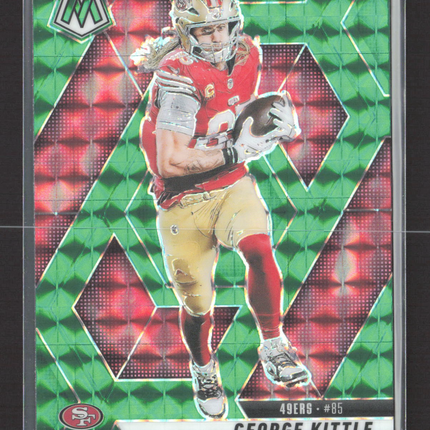 2025 Panini Mosaic Prizm George Kittle #46 Green Green