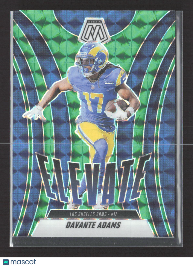 2025 Panini Mosaic Football Elevate Davante Adams #17 Green