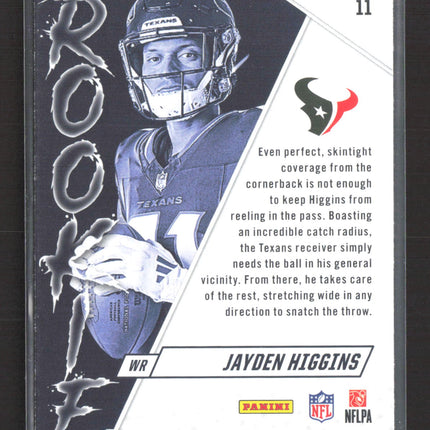 2025 Panini Rookies & Stars Jayden Higgins #11 RC