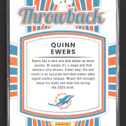 2025 Panini Donruss Throwback Quinn Ewers #4
