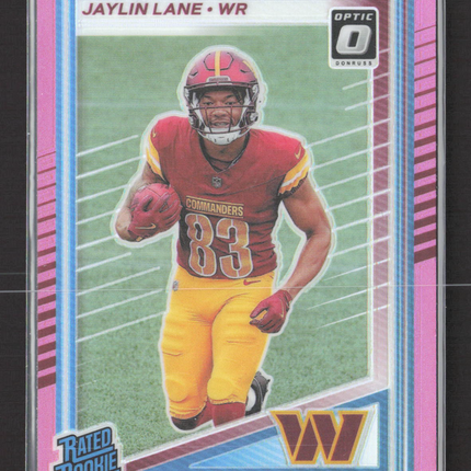 2025 Panini Donruss Optic Jaylin Lane #335 Pink