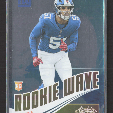 2025 Panini Absolute Football Rookie Wave Abdul Carter #RW-ACR RC