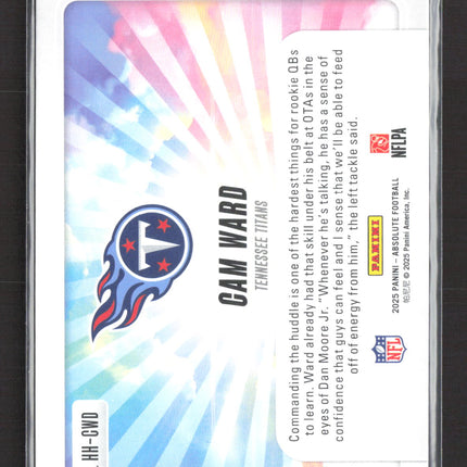 2025 Panini Absolute Hog Heaven Cam Ward #HH-CWD RC