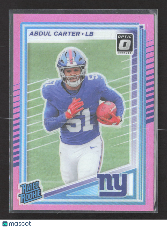 2025 Panini Donruss Optic Abdul Carter #315 Pink