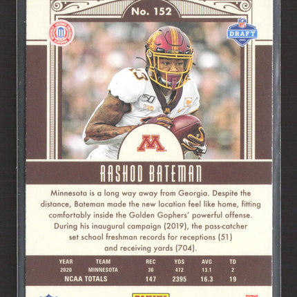 2021 Panini Legacy Rashod Bateman #152 RC