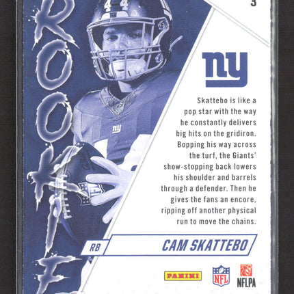 2025 Panini Rookies & Stars Cam Skattebo #3 RC
