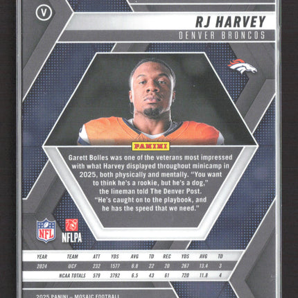 2025 Panini Mosaic RJ Harvey #284 RC