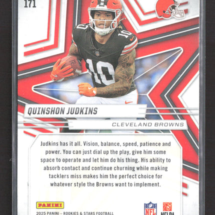 2025 Panini Rookies & Stars Quinshon Judkins #171 Red RC