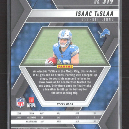 2025 Panini Mosaic Isaac TeSlaa #319 RC silver