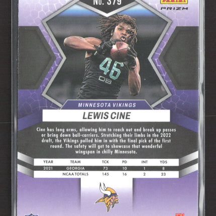 2022 Panini Mosaic Lewis Cine #379 Orange Prizm RC