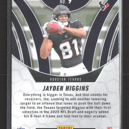 2025 Panini Mosaic Elevate Jayden Higgins #9 Genesis RC