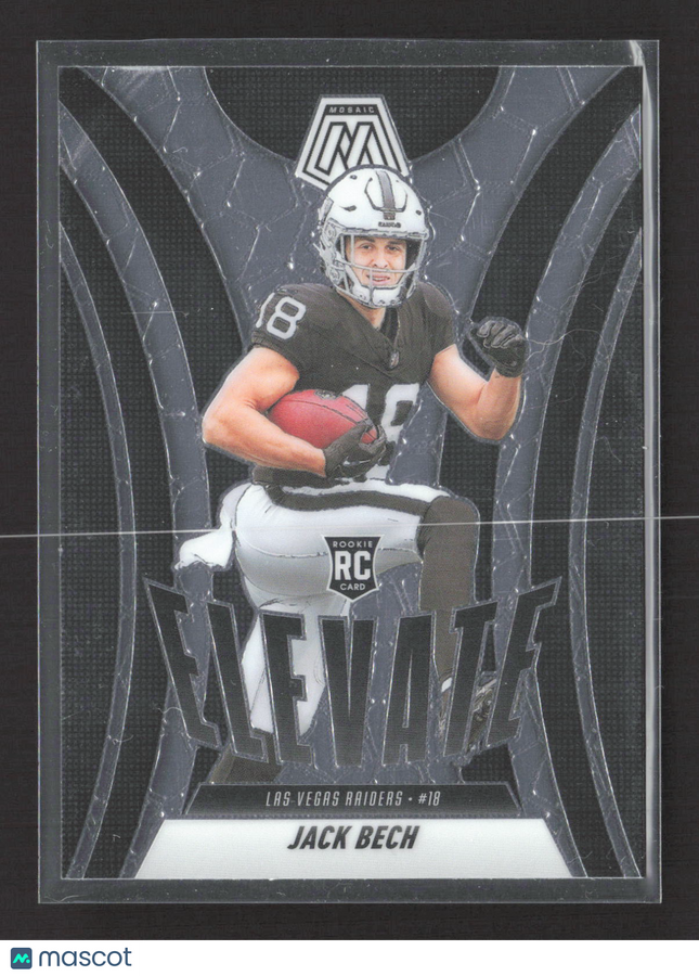 2025 Panini Mosaic Football Elevate Jack Bech #11 RC