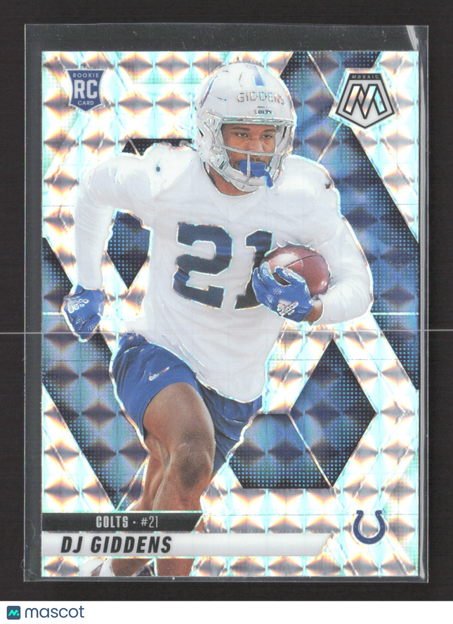 2025 Panini Mosaic Prizm DJ Giddens #350 Silver RC