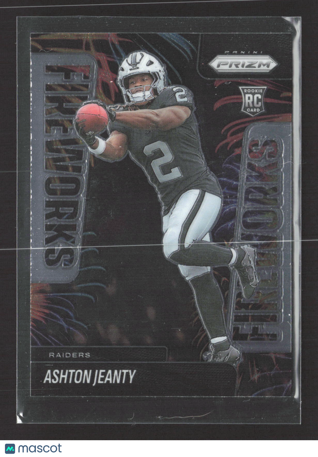 2025 Panini Prizm Fireworks Ashton Jeanty #10 RC