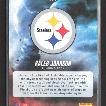 2025 Panini Absolute Football By Storm Kaleb Johnson #8 RC