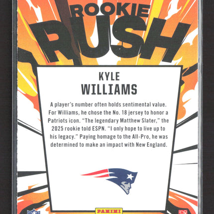2025 Panini Rookies & Stars Rookie Rush Kyle Williams #11 RC