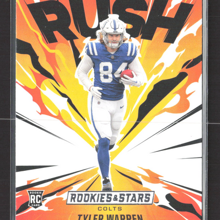 2025 Panini Rookies & Stars Rookie Rush Tyler Warren #18 RC