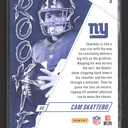 2025 Panini Rookies & Stars Cam Skattebo #3 RC