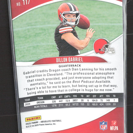 2025 Panini Absolute Football Dillon Gabriel #117