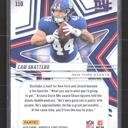 2025 Panini Rookies & Stars Cam Skattebo #110 RC