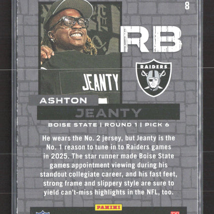 2025 Panini Rookies & Stars Draft Class Ashton Jeanty #8 RC