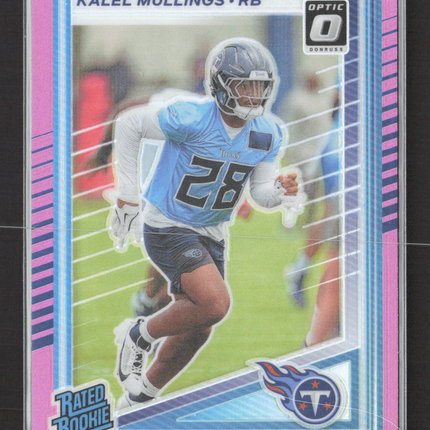 2025 Panini Donruss Optic Kalel Mullings #378 Pink