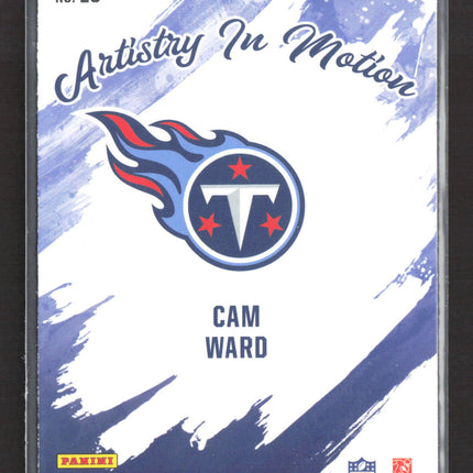 2025 Panini Rookies & Stars Artistry In Motion Cam Ward #20 RC