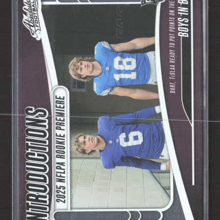 2025 Panini Absolute Football Introductions Isaac TeSlaa Jaxson Dart #I-JDT RC