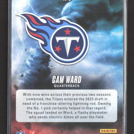 2025 Panini Absolute Football By Storm Cam Ward #3 RC