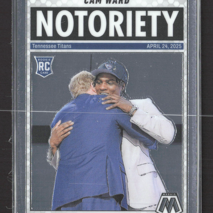 2025 Panini Mosaic Football Notoriety Cam Ward #17 RC
