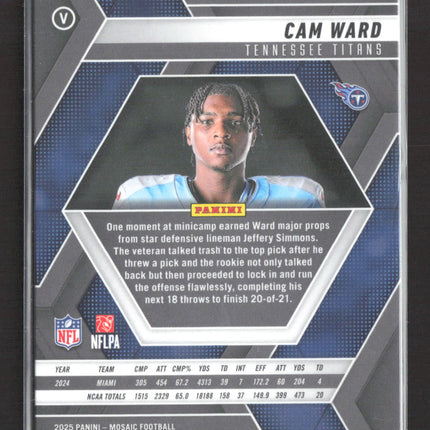 2025 Panini Mosaic Cam Ward #272 RC