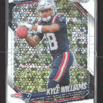 2025 Panini Prizm Football Kyle Williams #336 White Sparkle RC