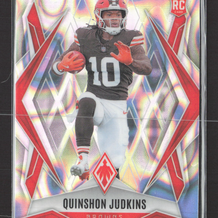 2025 Panini Phoenix Football Quinshon Judkins #191 Silver Prizm RC