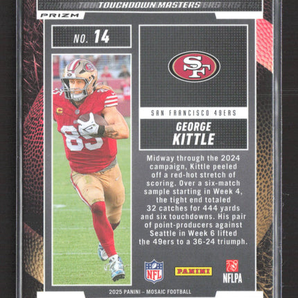 2025 Panini Mosaic Football George Kittle #14