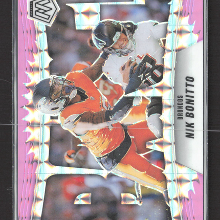 2025 Panini Mosaic Bang! Nik Bonitto #5 Pink Prizm