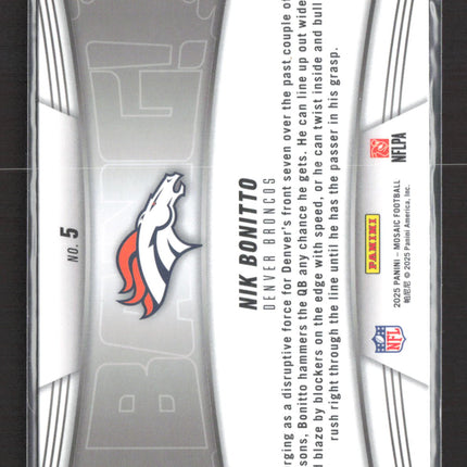 2025 Panini Mosaic Bang! Nik Bonitto #5