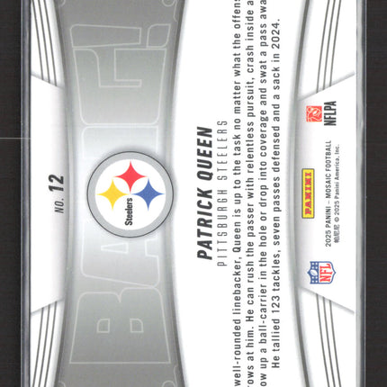 2025 Panini Mosaic Bang! Patrick Queen #12