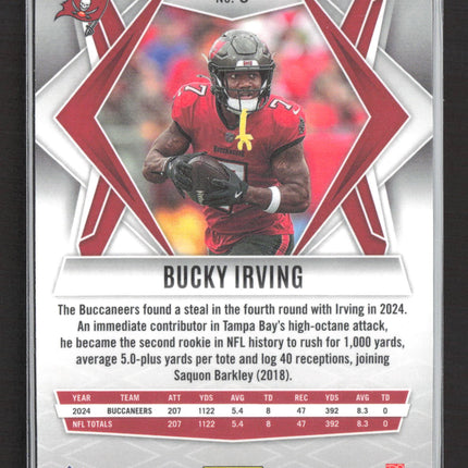2025 Panini Phoenix Football Bucky Irving #6 Silver Prizm