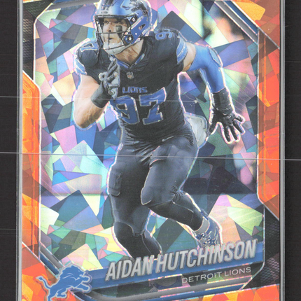 2025 Panini Prizm Aidan Hutchinson #210 Orange Mosaic