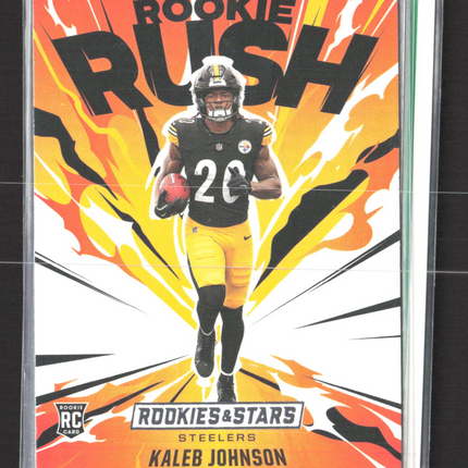 2025 Panini Rookies & Stars Rookie Rush Kaleb Johnson #6 RC