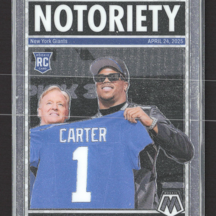 2025 Panini Mosaic Football Abdul Carter #14 RC