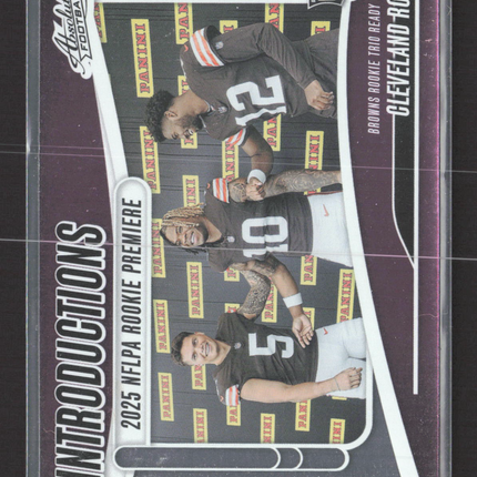 2025 Panini Absolute Shedeur Sanders Quinshon Judkins Dillon Gabriel #I-QJS RC