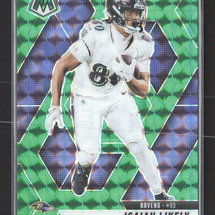 2025 Panini Mosaic Isaiah Likely #177 Green