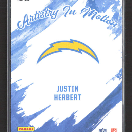 2025 Panini Rookies & Stars Artistry In Motion Justin Herbert #11