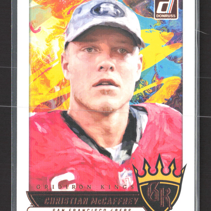 2025 Panini Donruss Gridiron Kings Christian McCaffrey #GK-CMY