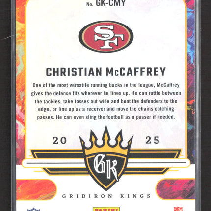 2025 Panini Donruss Gridiron Kings Christian McCaffrey #GK-CMY